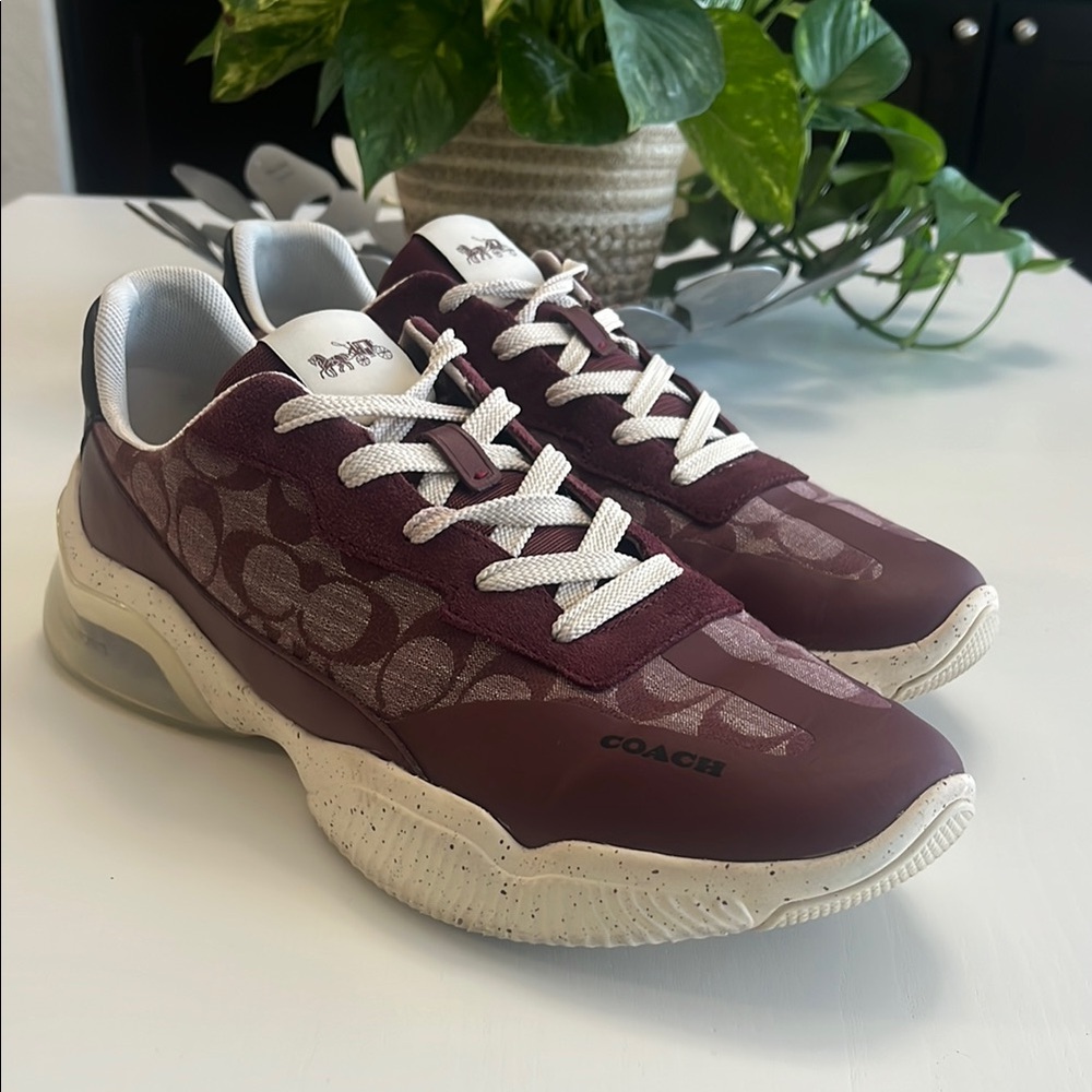 Coach Burgundy Sneakers